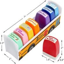 8pcs Spanish Teacher Stamps, Children Incentive Reward Stamps, School Classroom Assignment Grading, Teacher Office Supplies - Spanish Teacher Stamps, Set Of 8 - View 6