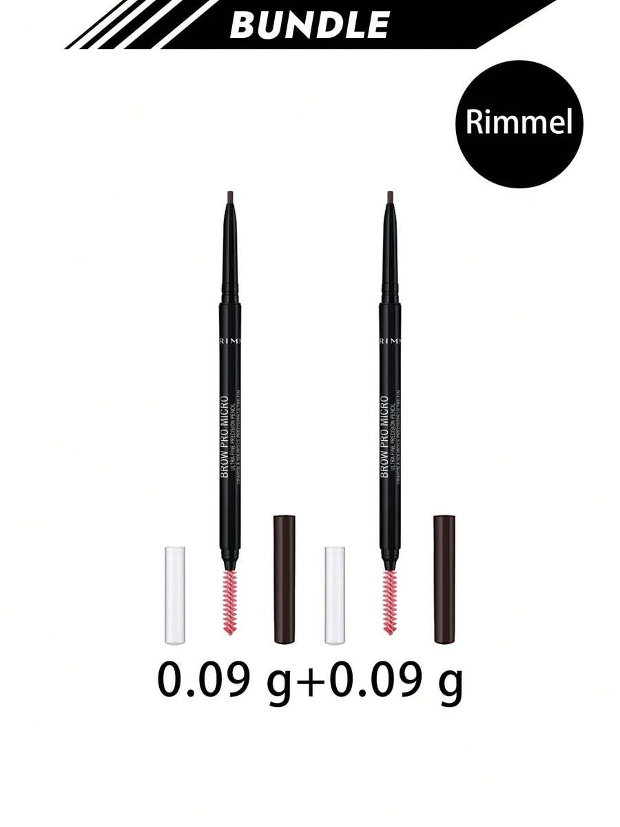Rimmel [حزمة] قلم تحديد الحواجب برو مايكروديفاينر 003 بني داكن 0.09 جرام * 2 - 003 بني داكن - مشاهدة 1