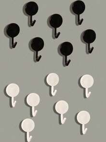 1pc Creative Macaron Hook, Suitable For Kitchen And Bathroom, Adhesive Hook For Door, No-Drill Wall Hook, No-Damage Key Hook - Multicolor - View 3