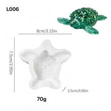 Diamond Turtle Resin Epoxy Mold DIY Fish Tank Landscape Micro Scene Car Ornament Silicone Mold - Sea Turtle - View 4