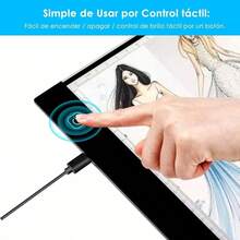 Tableta De Luz Dibujo Led A4 Regulable Mesa De Luz Dibujo - Stock 1 - Ver 7