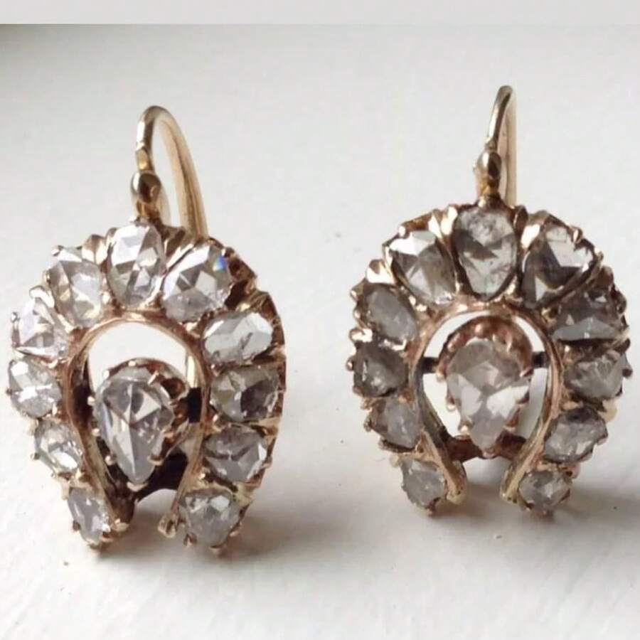 U-Shaped Water Drop Hanging Earrings For Women, Suitable For Daily Wear, Gift Giving, Wedding Accessory - Gold - View 1