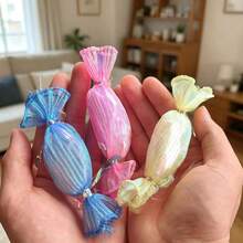 Cat Wrinkles Tool, Colorful Candy Cat Chewing Tool, Built-In Sound Paper, Lightweight Interactive Cat Tool, Helps Relieve Boredom, Soft Tooth-Biting Tool For Kittens, Random Color 3 Pieces Set, Without Batteries - View 8