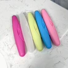 1pc Portable Travel Toothbrush Storage Box, Solid Color Sealed Lid, Waterproof, Dustproof, Leak-Proof Toothbrush Case, Travel Storage Tool - Multiple Styles - View 10