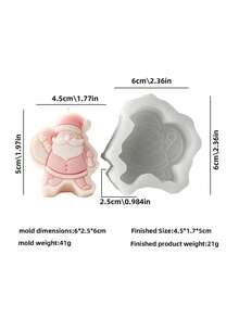Reusable Christmas Scented Candle Mold, For Clay And Plaster Crafts, Candle Cups, Making 2D Relief Candles, Gift Decorations, Plaster Resin Crafts, Soap Molds - Christmas Mold - View 8