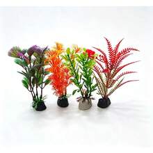 Artificial Flowers For Fish Tank, Aquarium Plants, Fish Tank Plants, Artificial Aquarium Fish Tank Decoration Plants, Plastic Water Plants Fish Tank Decoration - Happy Aquarium - View 5