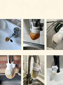 Faucet Filter Bag Set, Multiple Options, Universal Mesh Faucet Filter Bags, Suitable For Kitchen Drain Pipes And Faucets, Replaceable Filter Cartridge, Efficient Pre-Filtration, Can Intercept Rust, Silt And Impurities, Practical Water Purification Accessory, Suitable For Kitchen And Bathroom Use - View 2