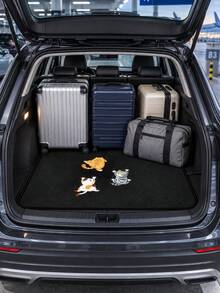 Cute Cat-Print Trunk Mat, Non-Slip Protective Mat, Dirt-Resistant Floor Mat, Waterproof And Wear-Resistant Trunk Liner, Universal Car Non-Slip Trunk Mat, Car Interior Decoration-Perfect For Pet Owners And Car Enthusiasts - Multicolor - View 4