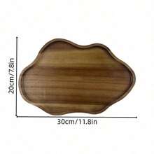 Large Wooden Tray, Bathroom Storage Tray, Multi-Functional Decorative Tray, Home Display Tray, Versatile Wooden Tray For Bedroom, Room, Office, Bathroom And Outdoor Spaces, High-Quality Wooden Tray - C-Wood Color - View 9