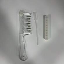 1pc Transparent Hair Care Massage Comb, Suitable For Men And Women, Wide Tooth Hair Comb, Home Multi-Function Liquid Dispensing Hair Care Comb - Multi-color - View 9