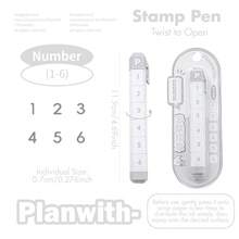 1pc Cute Kawaii Stackable Stamp Pen, Detachable Self-Inking Mini Icon Stamper Marker, Korean Style Scrapbooking Journaling Deco Supplies - Multiple Styles - View 23