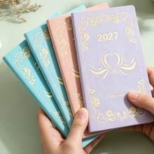 2027 Annual English Planner 365 Days Time Management A6 Daily Planner Portable Notebook - Multicolor - View 2
