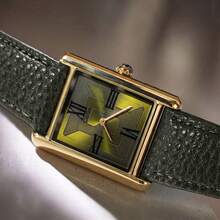 [CILOA]Square High-End Men's Wristwatch, Authentic Brand Sports Style Premium Men's Watch, Ideal Gift For Various Occasions. - Green - View 3