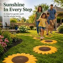 DIY Sunflower Concrete Stepping Stone Mold, Reusable, For Making Garden Pathway Stones, Yard Lawn Decorative Stones Art Tool - Sunflower - View 4