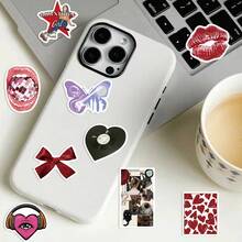 somoving 50pcs American Style Downtown Y2K Girls Graffiti Stickers Suitable For Motorcycle Laptop Helmet Desktop Mug Stickers And More - Multicolor - View 6