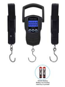 [High Quality]One Portable Handheld Scale, Multi-Functional Travel Scale, 50kg/75 Kg Capacity, Hanging Fishing Scale, Suitable For Family And Air Travel, With A Large Handle, Backlit LCD Display, And Weight Lock Function (AAA Batteries Not Include - Multicolor - View 10