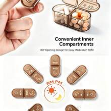 Portable Pill Box, Detachable One Week Pill Box, 7-Day 14 Grid Morning And Evening Divided Pill Storage Box, Medicine Storage Box, Suitable For Storing Vitamins, Dietary Supplements, And Medicines, Suitable For Travel And Office, Halloween Gift - one-size - View 9