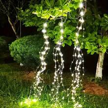 100/200/300 LED Solar Powered Vine Fairy Lights, Outdoor Garden Lights, Christmas Tree Decoration Lights - Solar Ponytail Light - View 9