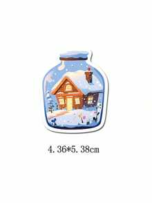 50pcs Cute Winter Small Items Cartoon Graffiti Stickers, DIY Notebook, Mobile Phones And Computers Decorative Waterproof Stickers - Multicolor - View 7