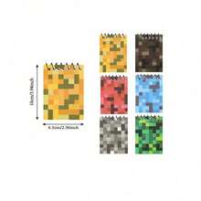 Portable Notebook Student Prize Pixel Game Spiral Coil Loose-Leaf Notepad - Multicolor - View 2
