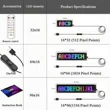 Acosh Neon Programmable Scrolling Text LED Wall Lamp, Dynamic Blinking Light, USB Powered Hanging Ambient Night Light, Battery Not Included - RGB - View 5