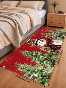 1/2pcs Christmas Kitchen Decor Rugs, Winter Kitchen Mats And Pads, Non-Slip Washable Absorbent Kitchen Accessories Decorative Floor Mat, Christmas Holiday Gift! - Multicolor - View 17