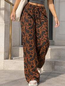 Women Pants - Brown - View 7