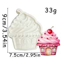 Cupcake-Themed Chocolate Fondant Molds, Angel Food Cake Decorative Silicone Molds, Reusable Clay For Making Dough Pudding Flower Paste, Keychain Pendants, And Resin Clay - View 11