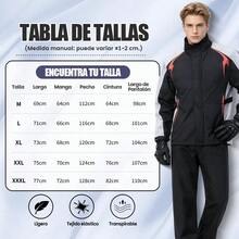 Impermeable para Motociclista Reflejante con Capucha, Chamarra para Lluvia Resistente al Agua, Protección para Moto y Scooter, Ideal para Conducción, Viajes y Uso Diario - Negro rojo - Ver 10