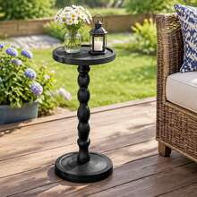 1pc Modern Minimalist Round Wooden Side Table Coffee Table, Small Wooden Side Table, Multi-Functional Base, Suitable For Living Room, Sofa, Bedroom, Plant Stand, Home Decor Furniture, Suitable For Living Room, Bedroom, Bedside - Multicolor - View 3