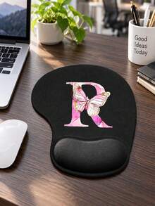 Ergonomic Wrist Rest Mouse Pad, A-Z Letter Pattern Design, Ergonomic EVA Wrist Pad, Non-Slip Memory Foam Mouse Pad, Comfortable Mouse Pad With Smooth Wrist Rest, Comfortable Skin-Friendly Desktop Support, Desktop Protection Pad, Suitable For Gaming, Office, Non-Slip, Suitable For Office Computer, Laptop And Home Use, Graduation Season Souvenir, Perfect Mother's Day Gift, Back To School Essential, Dorm And Home Essential - Multicolor - View 2