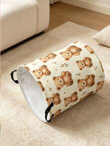 Dirty Laundry Basket Storage Bin, Large Capacity Collapsible Laundry Hamper, Foldable Storage Bucket For Bedroom, Laundry Room, Home Organization, Practical Gift For Her, Halloween And Christmas - Multicolor - View 4