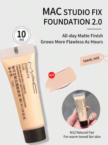 3pcs MAC Customized Flawless Foundation N12 10ml Travel Size - N12 10ml*3 - View 4