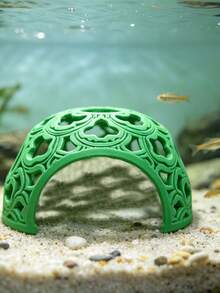 1pc Hollow Hemisphere Fish Tank Hideout, 3D Printed Fish & Shrimp Shelter, Exquisite Lace Pattern Cave Ornament, Suitable For Betta Fish, Tetra Breeding, Aquarium Landscaping Decoration - A - View 6