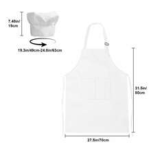 1 Set Chef Hat & Apron Set, With Adjustable Buckle, Professional Kitchen Cooking & Baking Apron, Large Front Practical Pocket, Adult Unisex Chef Uniform Set, Durable Workwear, Suitable For Home, Restaurant, BBQ Party - Multicolor - View 9