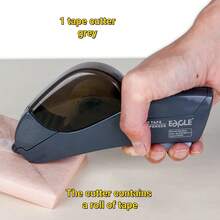 1pc Plastic Tape Dispenser, No Battery Required, All-In-One Portable Tape Cutter For Home Gift Wrapping Office, Lightweight And Easy To Operate, Suitable For DIY Crafts, Random Color - A - View 14