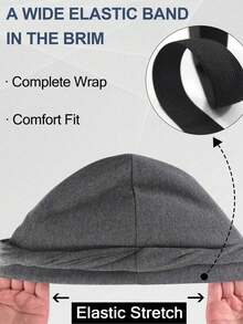 Awegeo 1pc Unisex Solid Color Double Layer Woven Turban - Versatile Fashion Headwear, Casual & Comfortable, Soft & Breathable, Ideal Accessory For Daily Wear - Multicolor - View 4
