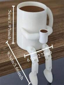 3D Printed Movable Coffee Cup Decoration, Cute Brown Coffee Bean Mini Model Ornament, Suitable For Cafe, Living Room, Bedroom, Study, Bar Counter, Home Decor, Creating Relaxing Atmosphere, Applicable To All Scenes, Perfect Gift Choice For Coffee Lovers - A - View 11