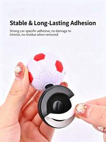 1pc Football Shaped Car One-Touch Start Decoration, Football Joystick Ignition Switch Button Cover, Creative Football 3 Styles Available, Experience Joystick Car Start, Comes With Car Interior Gap Cleaning Brush - Multicolor - View 9