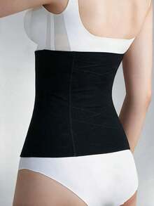 Zipper Waist Cincher Women Tummy Control Body Shaper Slimming Trainer Outerwear Black - Black - View 3