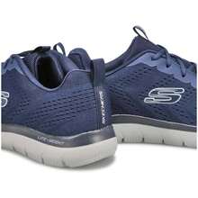 Skechers أحذية رياضية كاجوال رجالية - الأزرق - مشاهدة 4