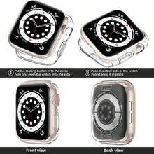 全 TPU 螢幕保護貼防撞保護殼，適用於 12 系列 Watch 12 42mm、Watch 12 46mm、Watch 4 Ultra - 無色 - 查看 7