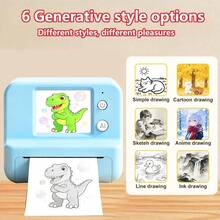 AI Mini Printer, Portable Inkless Thermal AI Voice Sticker Printer With Preview Screen, For Scrapbooking, Pictures, Photos, DIY Creative, Notes & Gifts - Multicolor - View 5