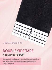 10Pcs Mini Tape In Hair Extensions Human Hair Extensions 18inch Blond Color Straight Human Hair Tape In Hair Extensions Invisible Silky Hair Seamless Skin Weft Human Hair Extension 40g DIY Tape Ins Easy To Wear For Daily - Multicolor - View 8