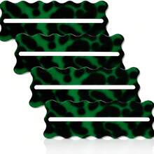 4pcs Mahjong Line Detector For Mahjong Cards, Acrylic Tortoise Shell Line Reader Guide Strip, Wavy Edge Mahjong Rules Assistant, Mahjong Accessories Suitable For Beginners - Green Tortoise Shell - View 10