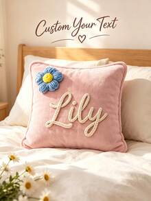 Custom Name Pillowcase, Bedroom Sofa Pillowcase Name Customization, Couple Gift Customization, Pillow Insert Not Included - Multicolor - View 8