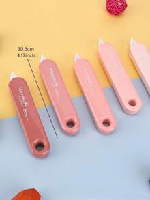 5pcs Gradient Color Pen-Style Correction Tape, Silent White Out Tape, Correcting Fix Tape Smooth Correction Roller Tape For Students School Office Stationery, Back To School Gift - Multi Colors - View 4