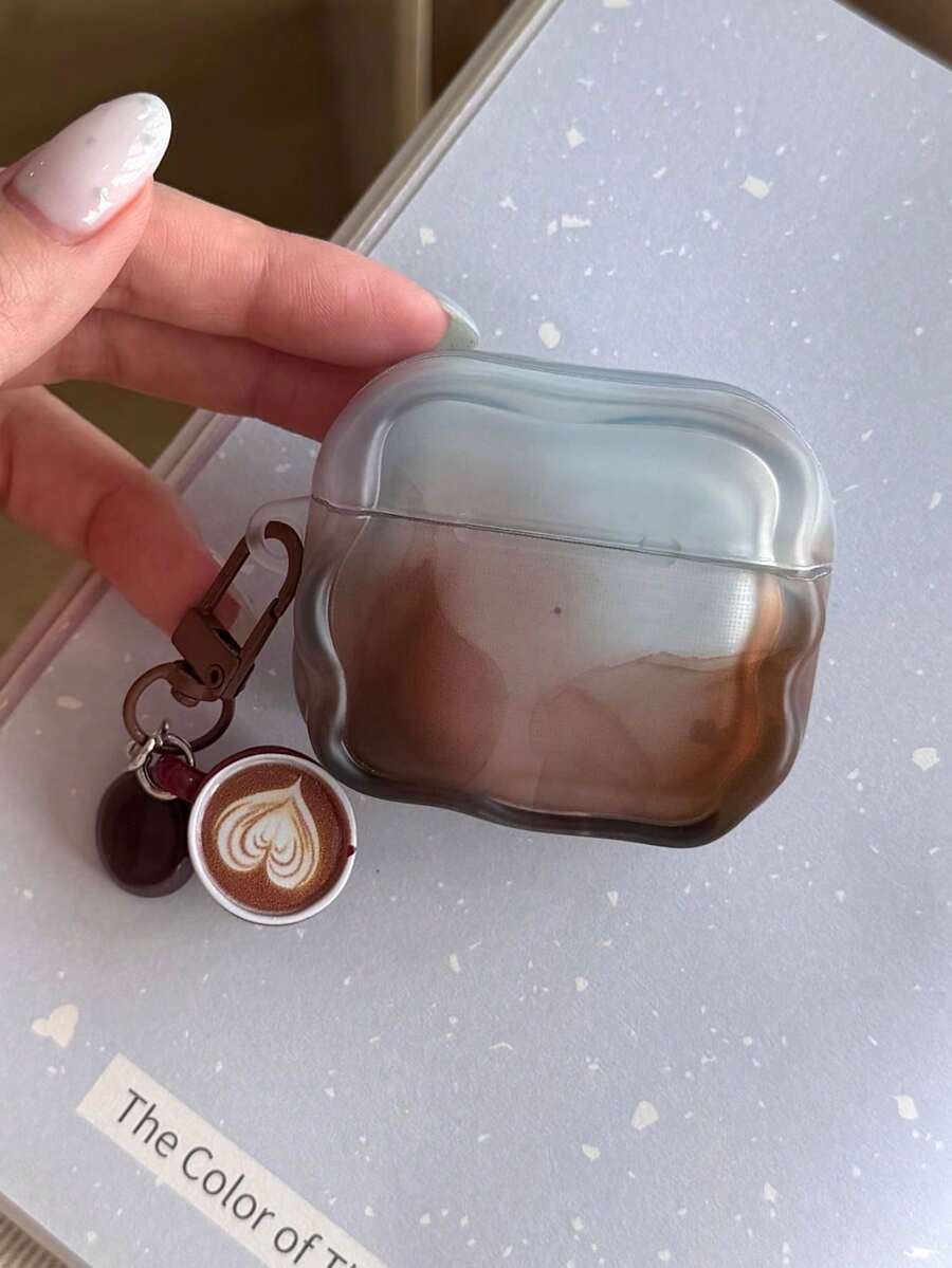 Tie Dye Blue Brown Sea Salt Coffee 4 Protective Case Pro 3 Protective Cover New Apple Earphone Protective Shell Pro 2 Earphone Case Women 4th Generation Earphone Shell