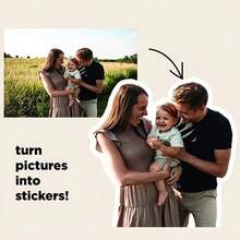 Customized Personalized Photo Stickers, Personalized Sticker Labels, Suitable For Home Souvenirs, Photo Decorations, Cute Souvenirs, Personalized Customized Photo Stickers, Adding Different Colors To Life - Multicolor - View 4
