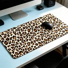Leopard Print XL Large Mouse Pad With Stitched Edges Long Non-Slip Rubber Base Mousepad Cheetah Animal Laptop Keyboard Mat Desk Pad For Office Home Desk Decor - View 9